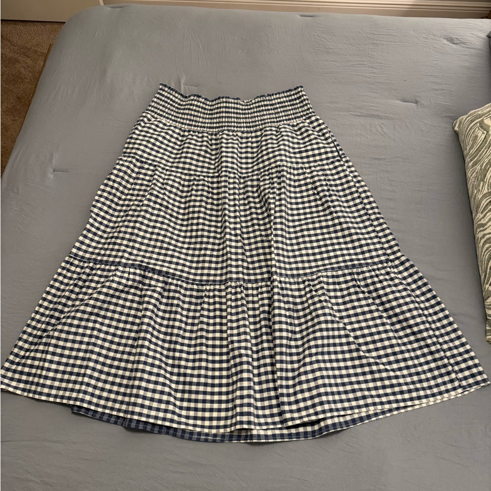 Universal Thread A-Line Gingham Maxi Skirt